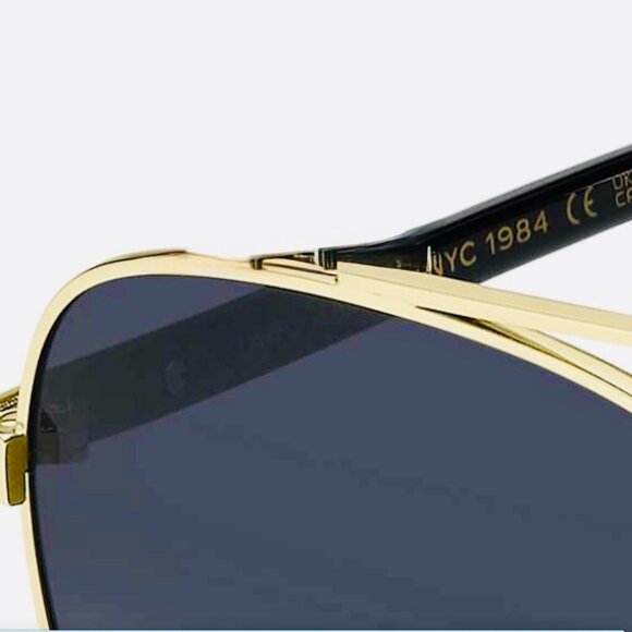 Marc Jacobs Womens Gladiator Sunglasses Grey Gradient Pilot UV Protection NWT